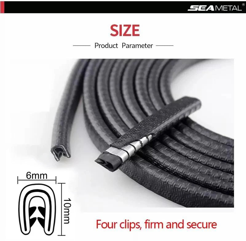 U-Shape Car Door Edge Guard Trim, 2 m, 5 m or 10 m - view 8