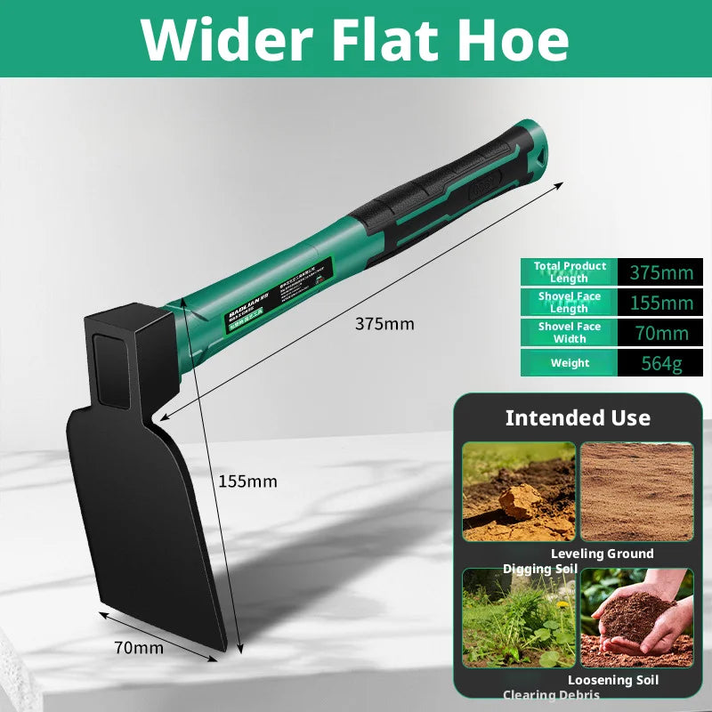 Multifunctional Garden Pickaxe Tool – Durable Hoe, Rake & Pickaxe for Digging, Planting & Weeding
