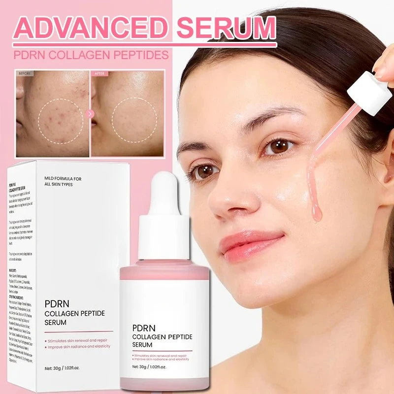 Salmon PDRN Collagen Peptide Facial Serum for Dull Skin - Boosts Elasticity Skin Renewal Repair Korean Beauty Product