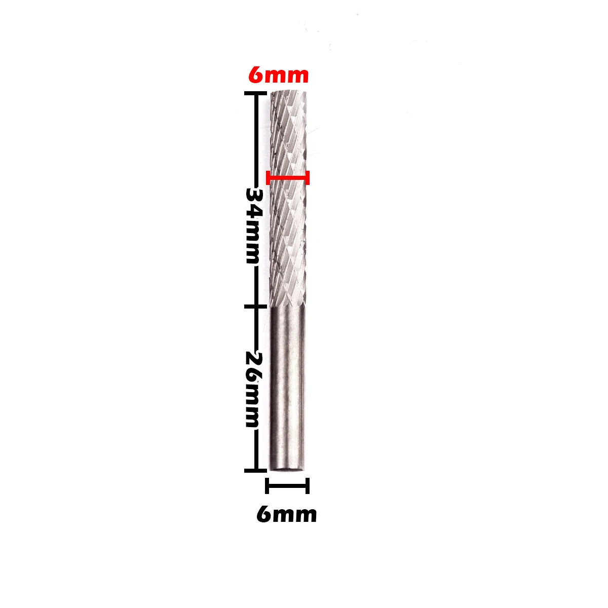 1PC Rotary Burr Cutter High Speed Steel Rotary Bur Cutter File Milling Cutter Drill Bit Engraving Bits Milling For Rotary Tool