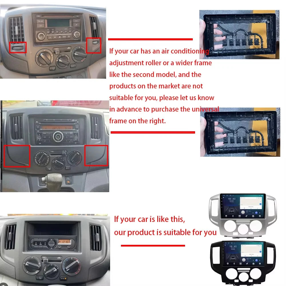 Stereo Car Radio For NISSAN NV200 2011 - 2018 GPS Navigation Android 16 Multimedia Player Carplay Auto 4G WIFI BT No 2din DVD