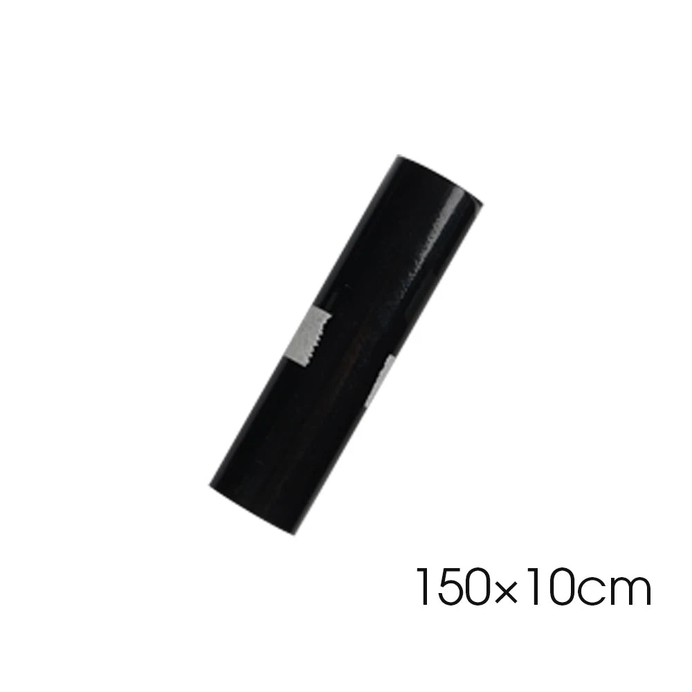 Automotive High Gloss Vinyl Wrap Grade PVC Black with Removable Adhesive for Car Roof Body Custom Paint Protection Film 150*50cm
