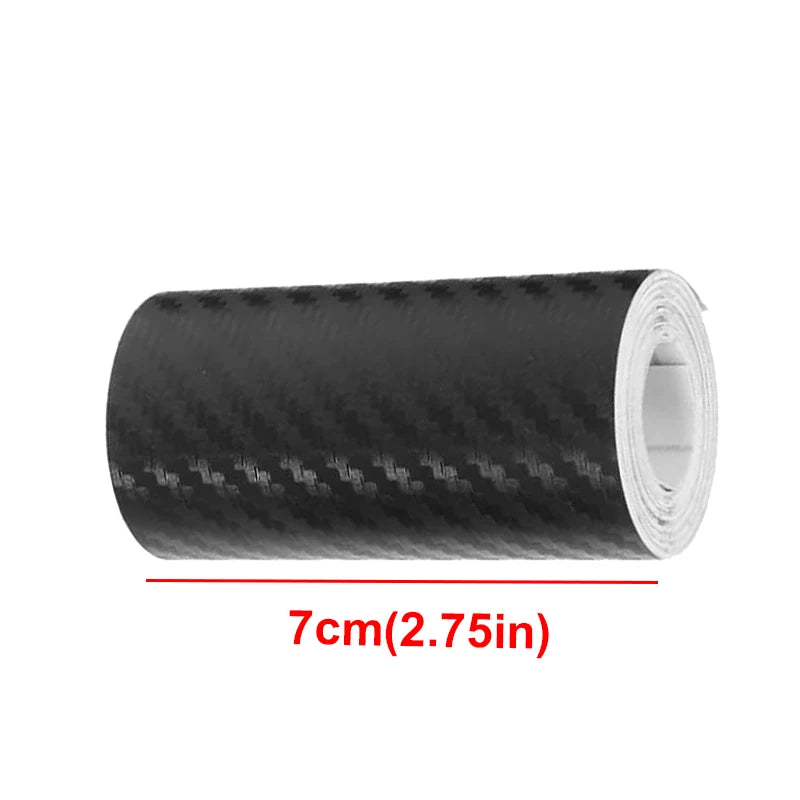 Carbon Fiber Door Edge Guard Tape - Anti-Collision Door Sill Protector