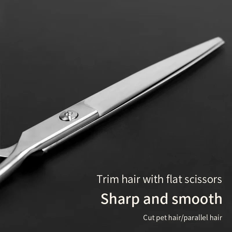 Bent Pet Grooming Scissors Set - Teddy Trim Tools – photo 4