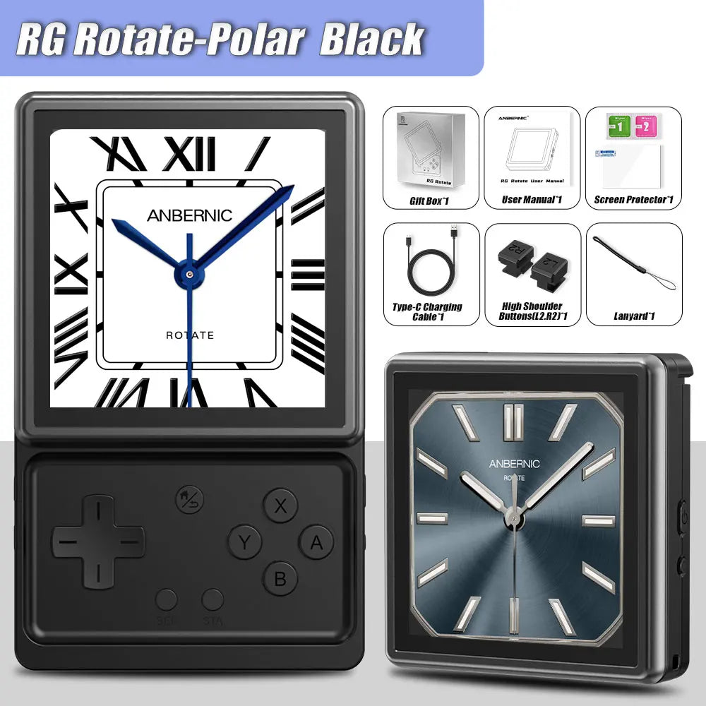ANBERNIC RG Rotate Retro Handheld Game Console Android 12 T618 IPS Screen Game Emulator 3GB+32GB WiFi Portable Gaming Device
