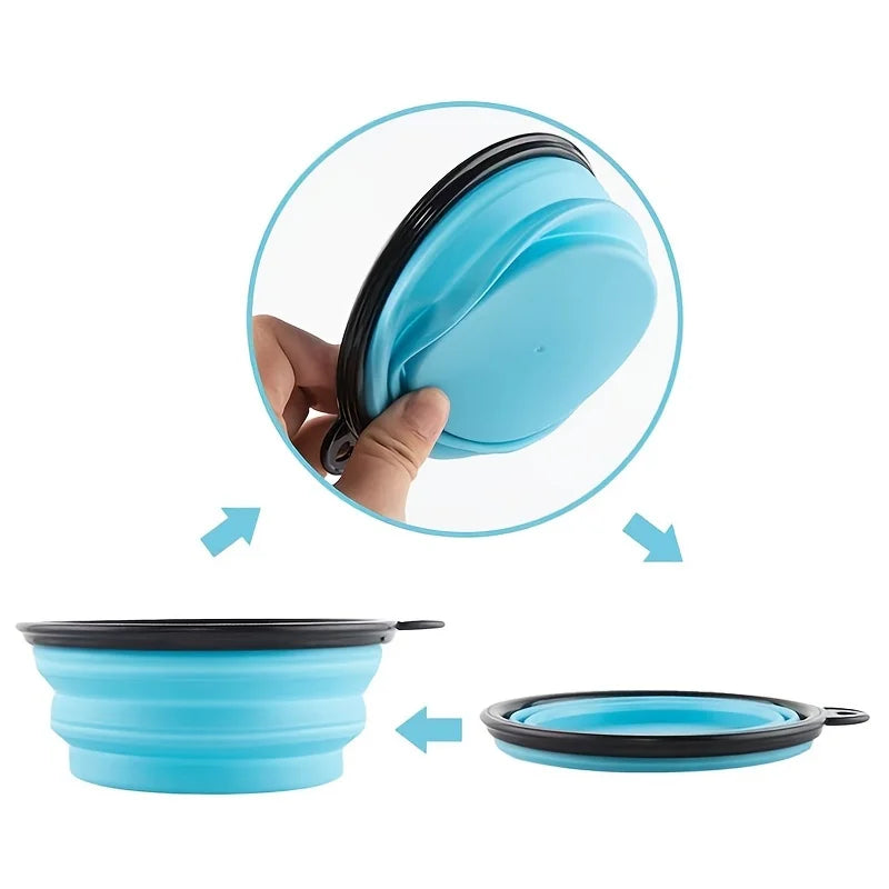 Collapsible TPR Pet Bowl - Portable Travel Food & Water – photo 5