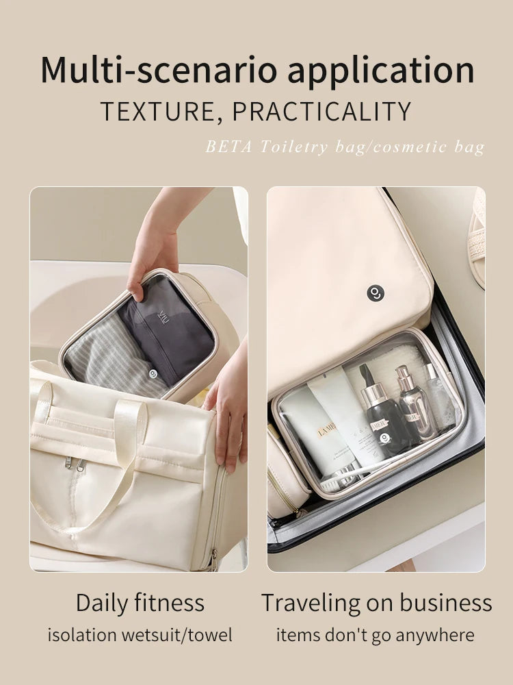 Tianzong Toiletry Bag Portable Travel Business Trip Cosmetics Bag Waterproof Transparent Cosmetic Bag
