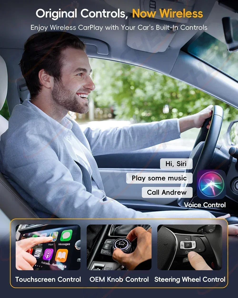 2026 Android AI Box 4G+64G/2G+32G Wireless CarPlay Adapter Android Auto TV Box For Youtube Netflix For VW Toyota Hyundai Ford