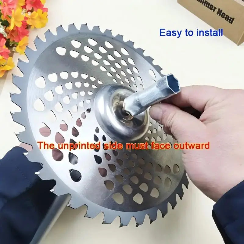 1Pc 10-Inch 40T/60T Brush Cutter Saw Blade Lawn Trimmer, Comes with 4/5 Accessories, Carbide Material for Durability, Can Quickly Remove Weeds and Trim Thick Branches, Ideal Garden Weeding and Mowing Helper, Lawn Trimming, Tr