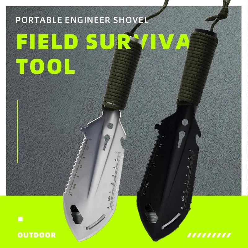 Portable Folding Camping Shovel – Stainless Steel Multifunctional Outdoor & Garden Spade