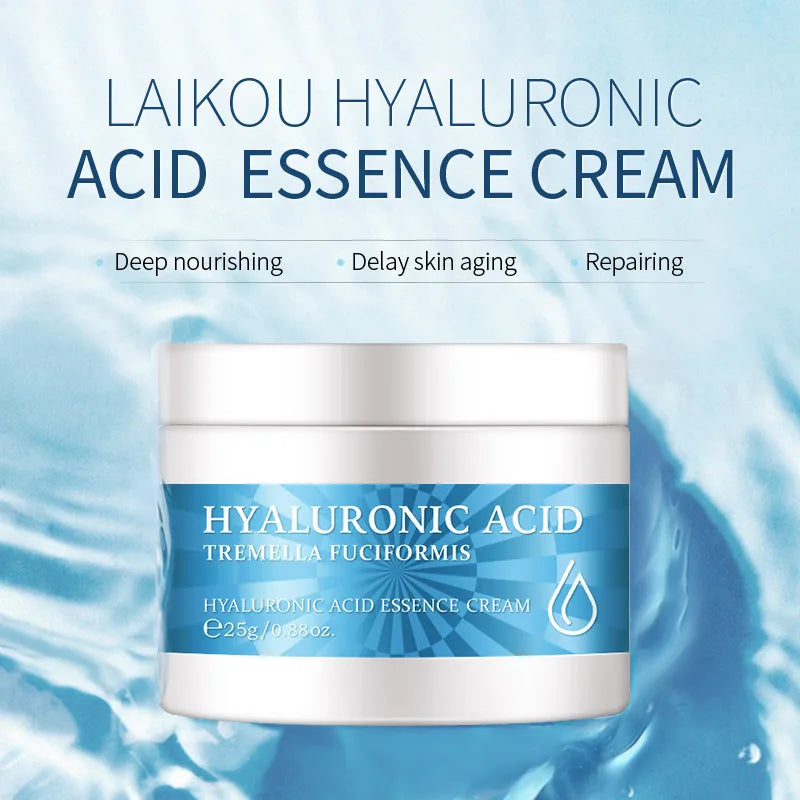 Crema facial de caracol LAIKOU, crema hidratante con ácido hialurónico, suero suavizante y nutritivo, crema de día para el cuidado facial.