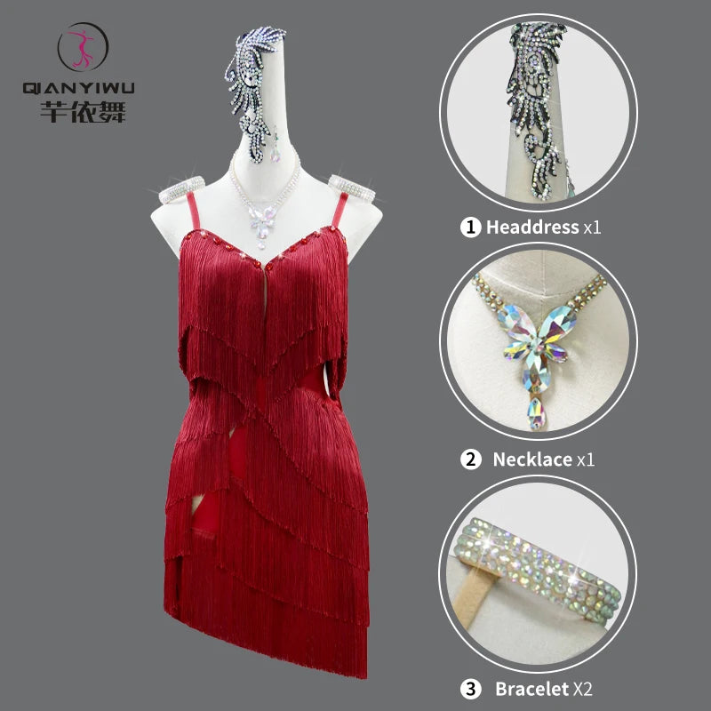Short skirt Latin practice dress
