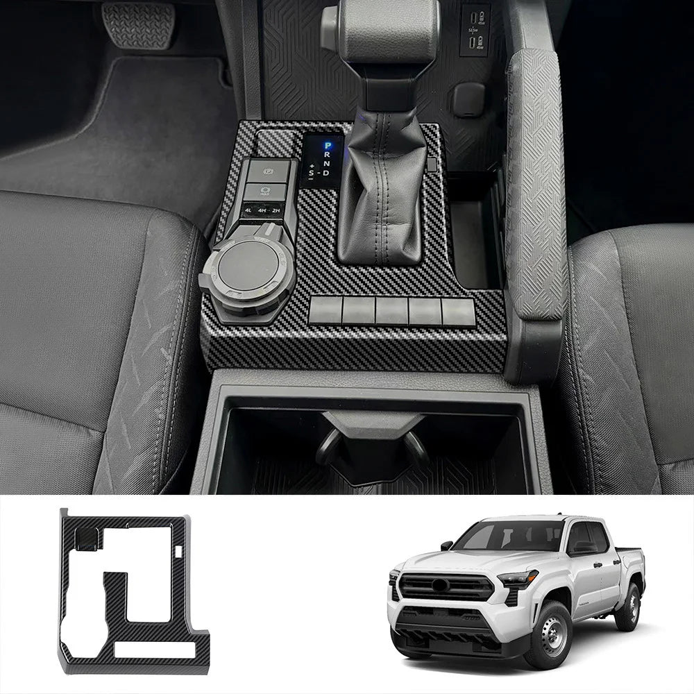 Fit for Toyota Tacoma 2024 2025 Interior Accessories Carbon Fiber Look Car Interior Cover Trim Panel Decoration Sticker