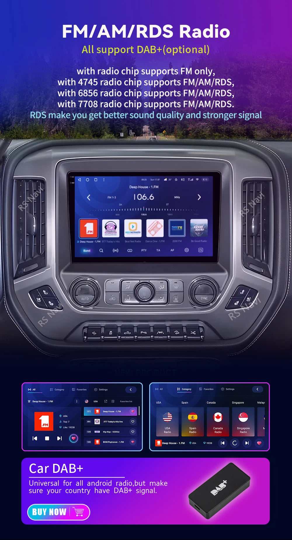 Android 16 Carplay Auto Car Radio Multimedia For Chevrolet Silverado 3 GMTK2 2014 2015 2016 2017 2018 Autoradio Stereo Head Unit