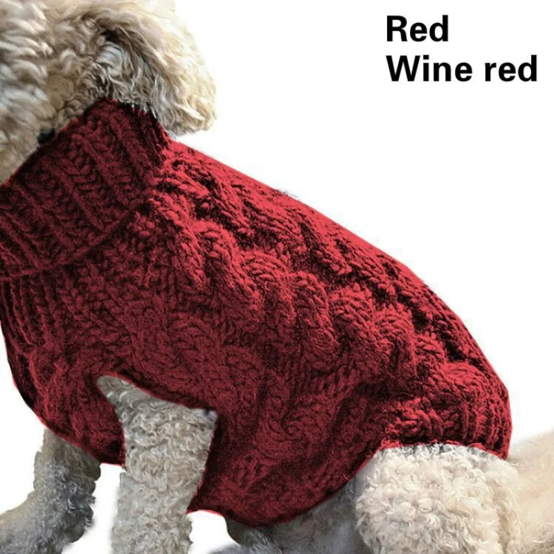 Knitted Dog Sweater Vest - Warm Winter Pullover for Small Dogs - photo 7