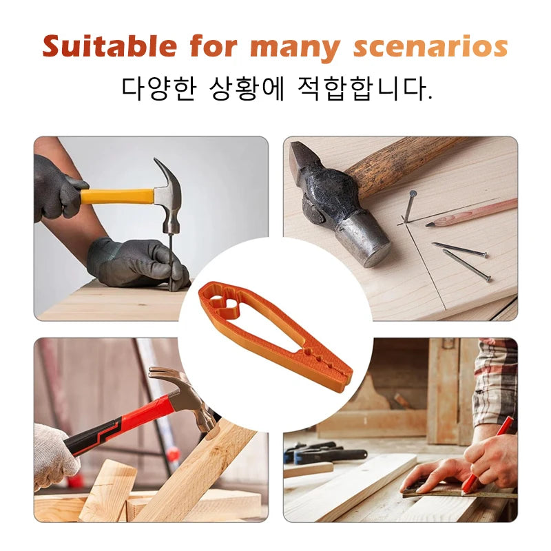 Portable Nail Fixer Tool Woodworking Nail Fixer Plastic Sliding Joint Pliers Protect Fingers for Maintenance and Woodworking