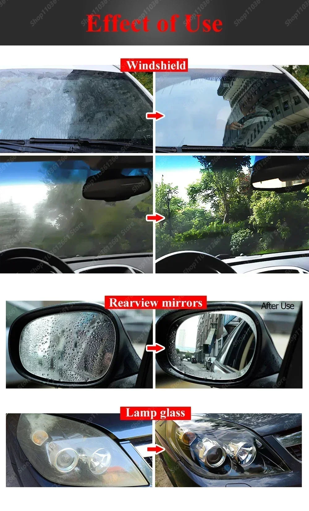 Car Glass Coating Kit - Oil Film Clean Brush Professional Repair Glass Scratch 120ml Brightening Windows Anti-fog Polishing