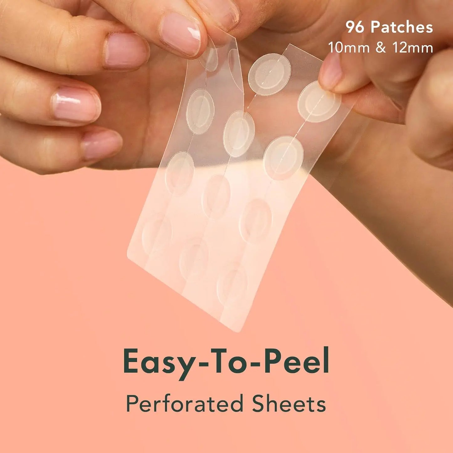 Hydrocolloid Acne Pimple Patches, Invisible Spot Cover, Absorbs Zits & Blemish, Korean Skin Care, 96 Count