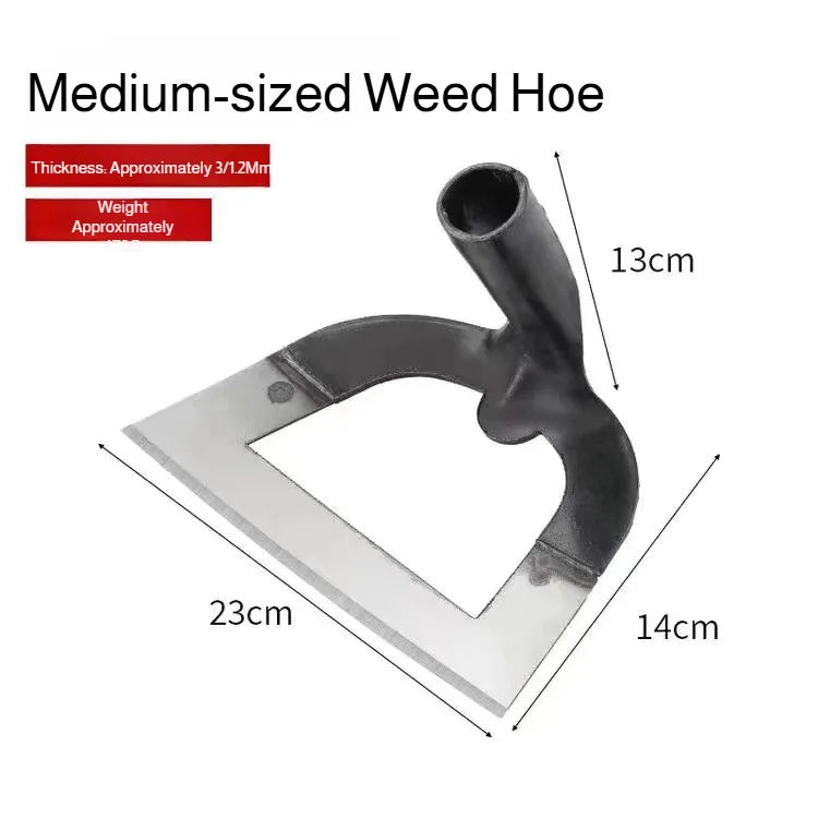 Manganese Steel Weeding Hoe — Handheld Hollow Garden Hoe 14–26cm