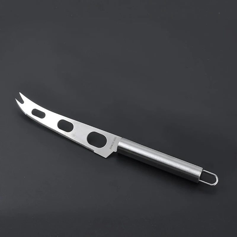 Cheese Knife Kitchen Tool Stainless Steel Multifunctional Baking Tool Pizza Butter Noodle Cutter Circular Handle Kitchen Accesso