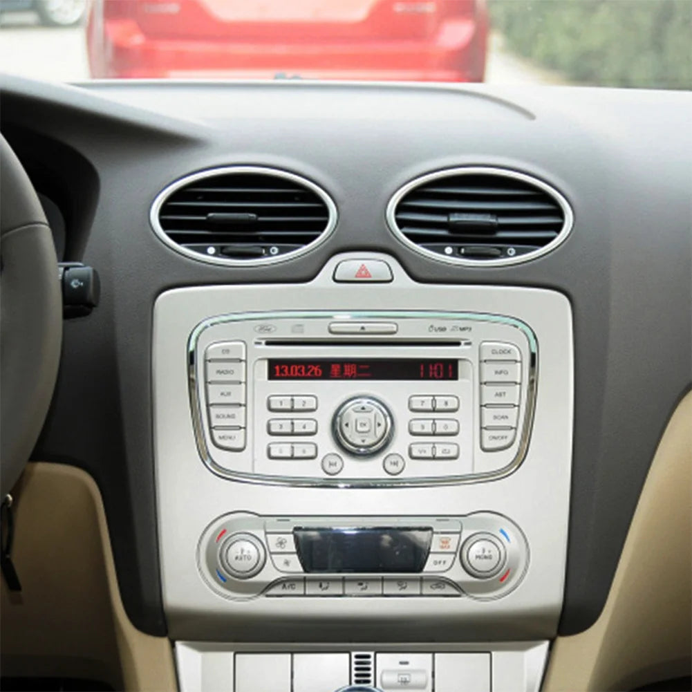 1PC/4Pcs for Ford Focus 2 MK2 2005-2013 Auto Accessories Car Air Conditioning Trim Outlet Decoration Circle Ring Sticker