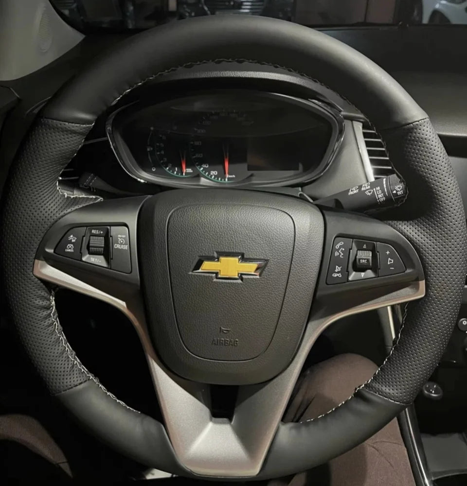 Customization Hand Sewing Microfiber Leather Car Steering Wheel Cover Accessories For Chevrolet Cruze Hatchback Sedan 2009-2014