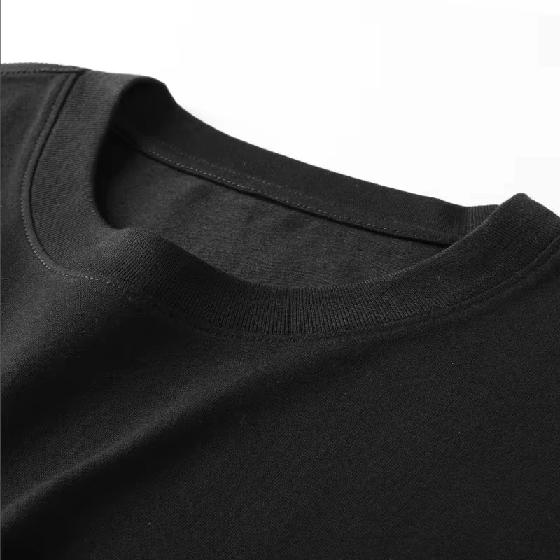 Men's Short Sleeve Cotton T-Shirt – Luxury Loose High Street Print Tee | S-4XL Summer 2026