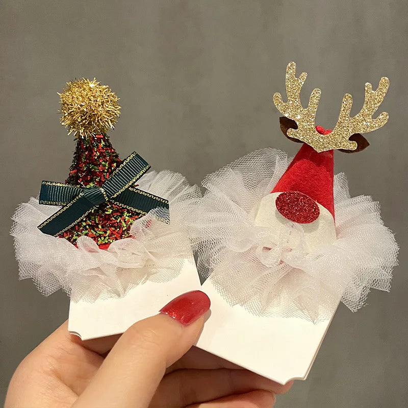 2026 Christmas Hair Clips Kawaii Christmas Headbands Hair Accessories Deer Ear Hairpin for Girl Photograph Prop Xmas Party Decor