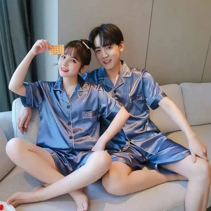 Satin pajama set - view 4
