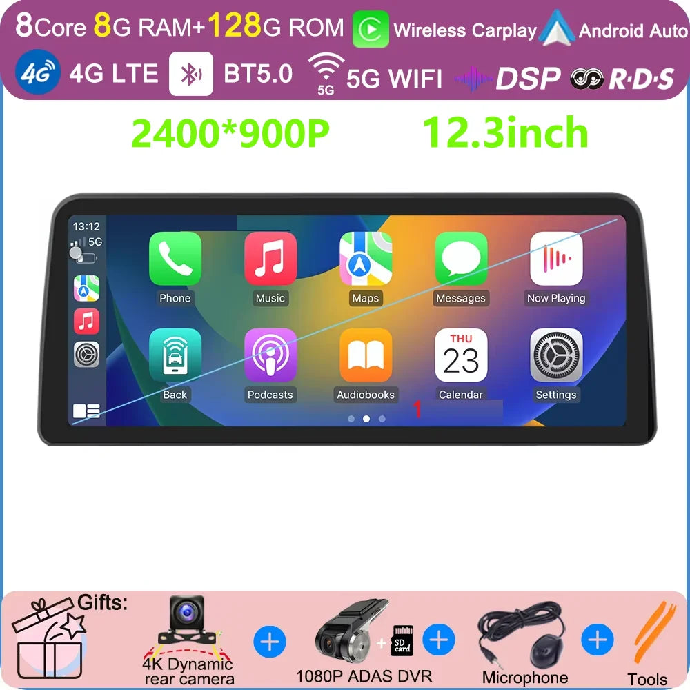 Android 15 Car QLED Screen For GMC Yukon Chevrolet Tahoe Suburban 2007-2013 GPS Navigation Multimedia Player Stereo Head Unit