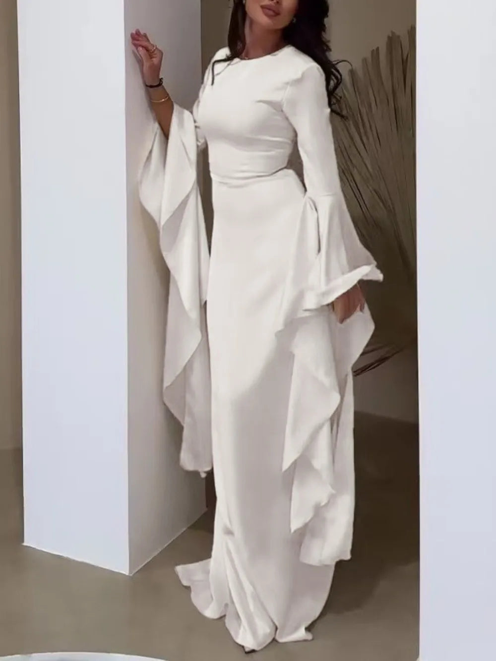 Eid Muslim Women Dress Abaya Flare Sleeve Vestidos Largos Party Caftan Jalabiya Ramadan Long Dresses Dubai Kaftan Arab Robe 2026