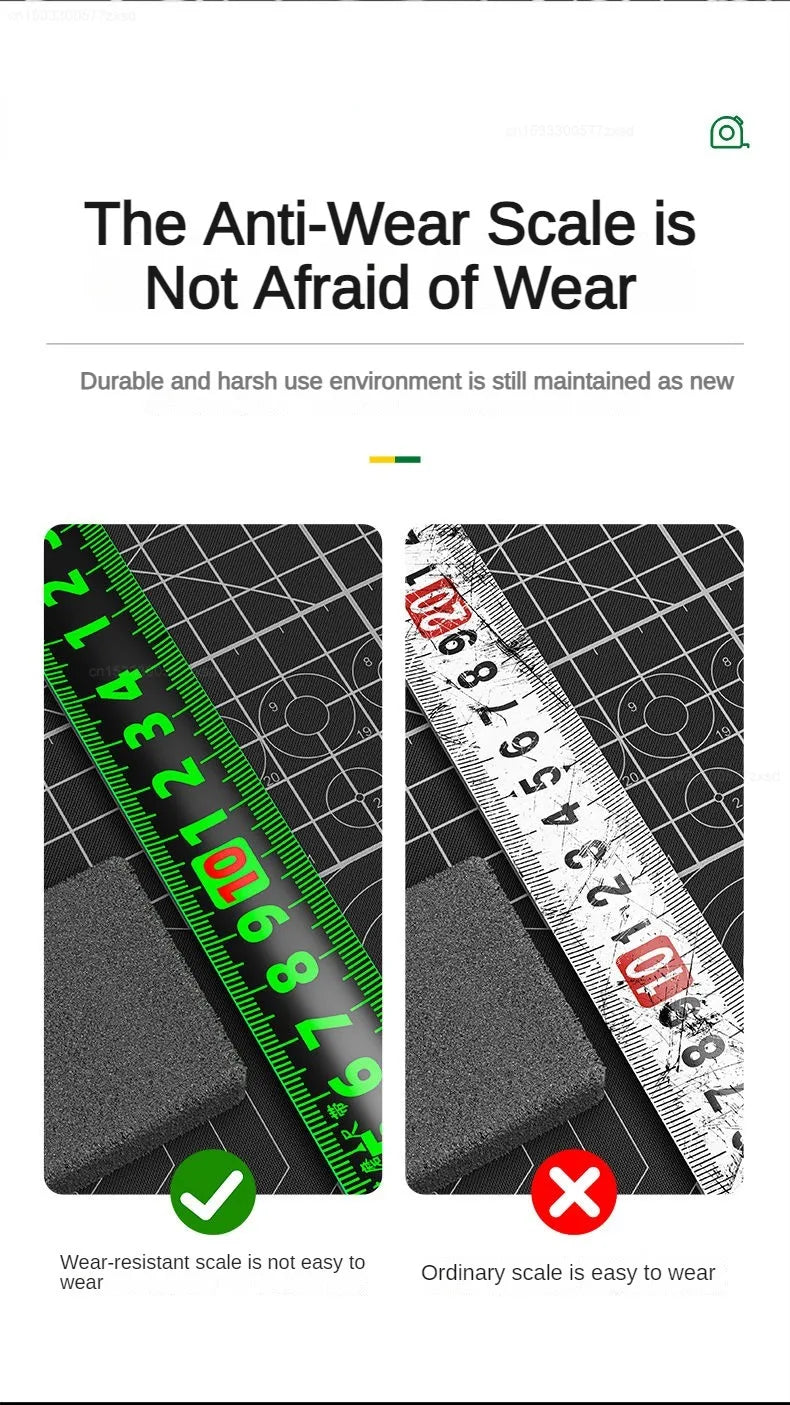 Mijia Tape Measure Self-locking Steel Tape 10m Portable Woodworking Measure Gauging Tool Retractable High Precision Meter Ruler