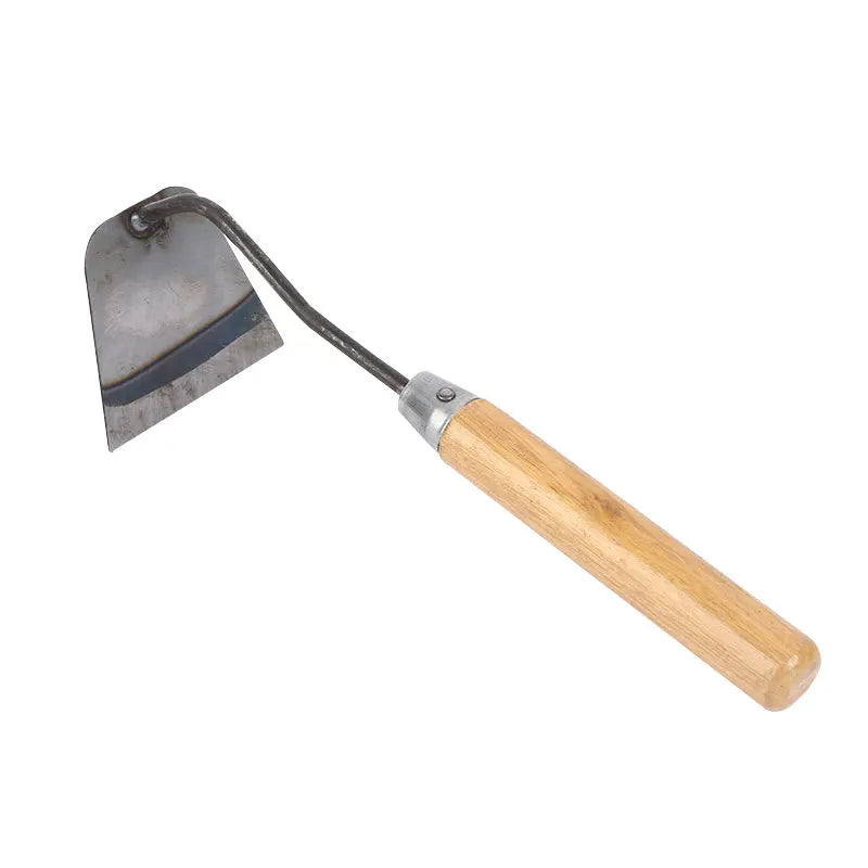 Multifunctional Garden Hoe – Wooden-Handle Digging & Weeding Tool for Planting Vegetables & Flowers
