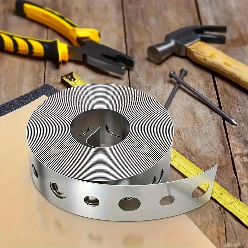 Pre-Punched Metal Fixing Band Roll for Pipe and Duct Support - view 4