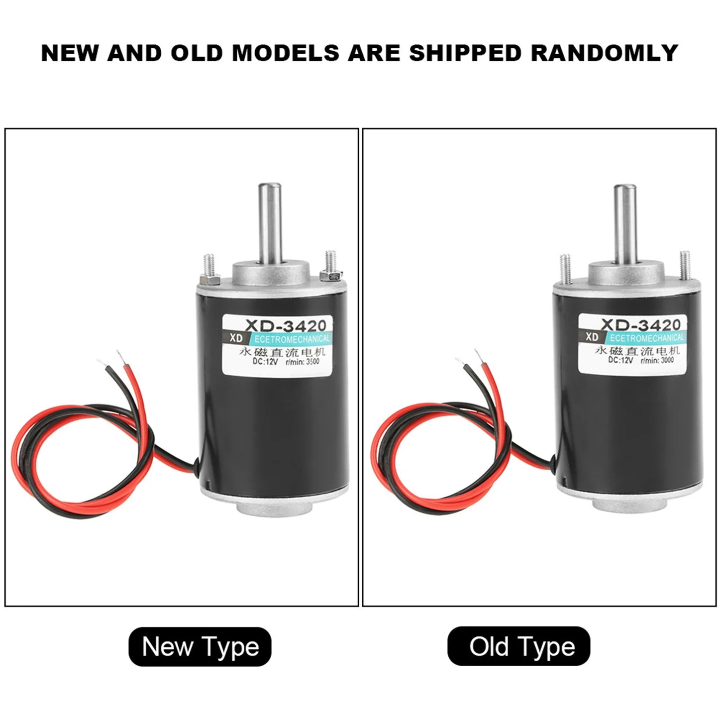 XD‑3420 12/24V 30W Permanent Magnet DC Motor High Speed CW/CCW