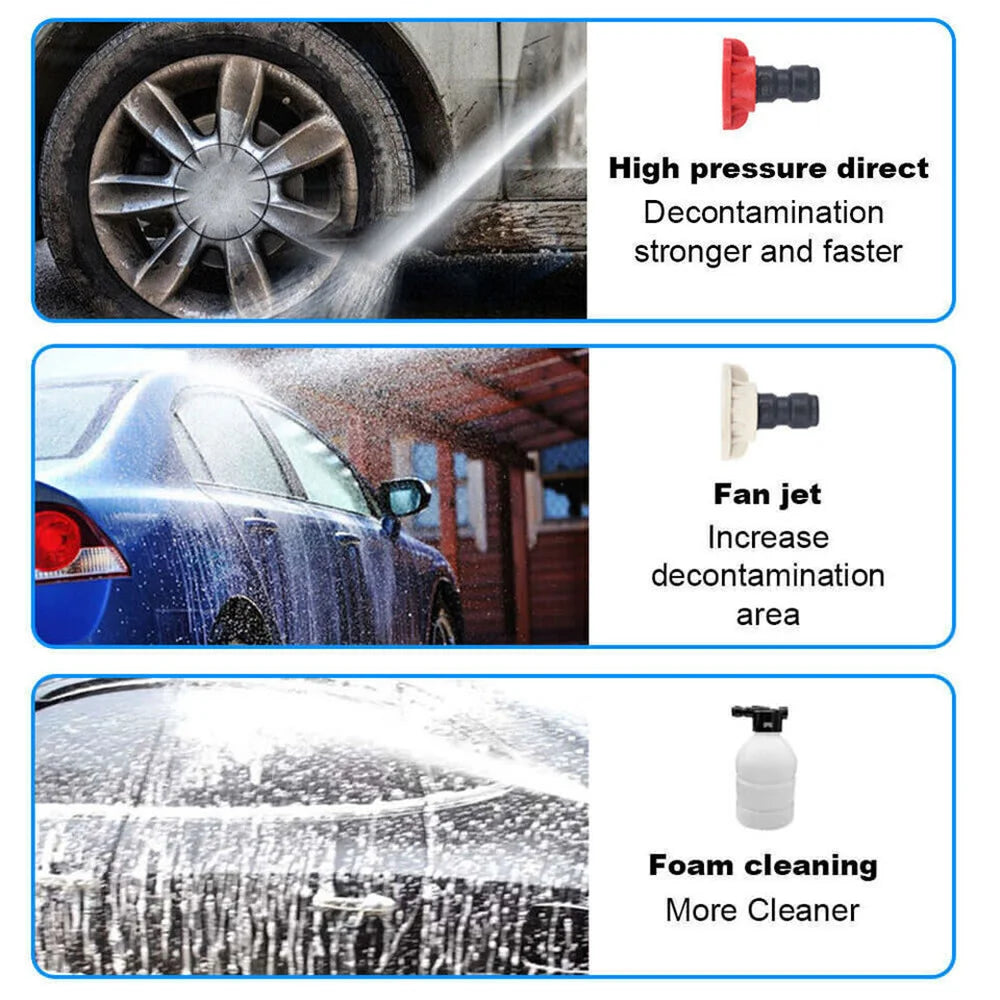 300W Cordless Pressure Washer — 30Bar Foam Car Wash Machine
