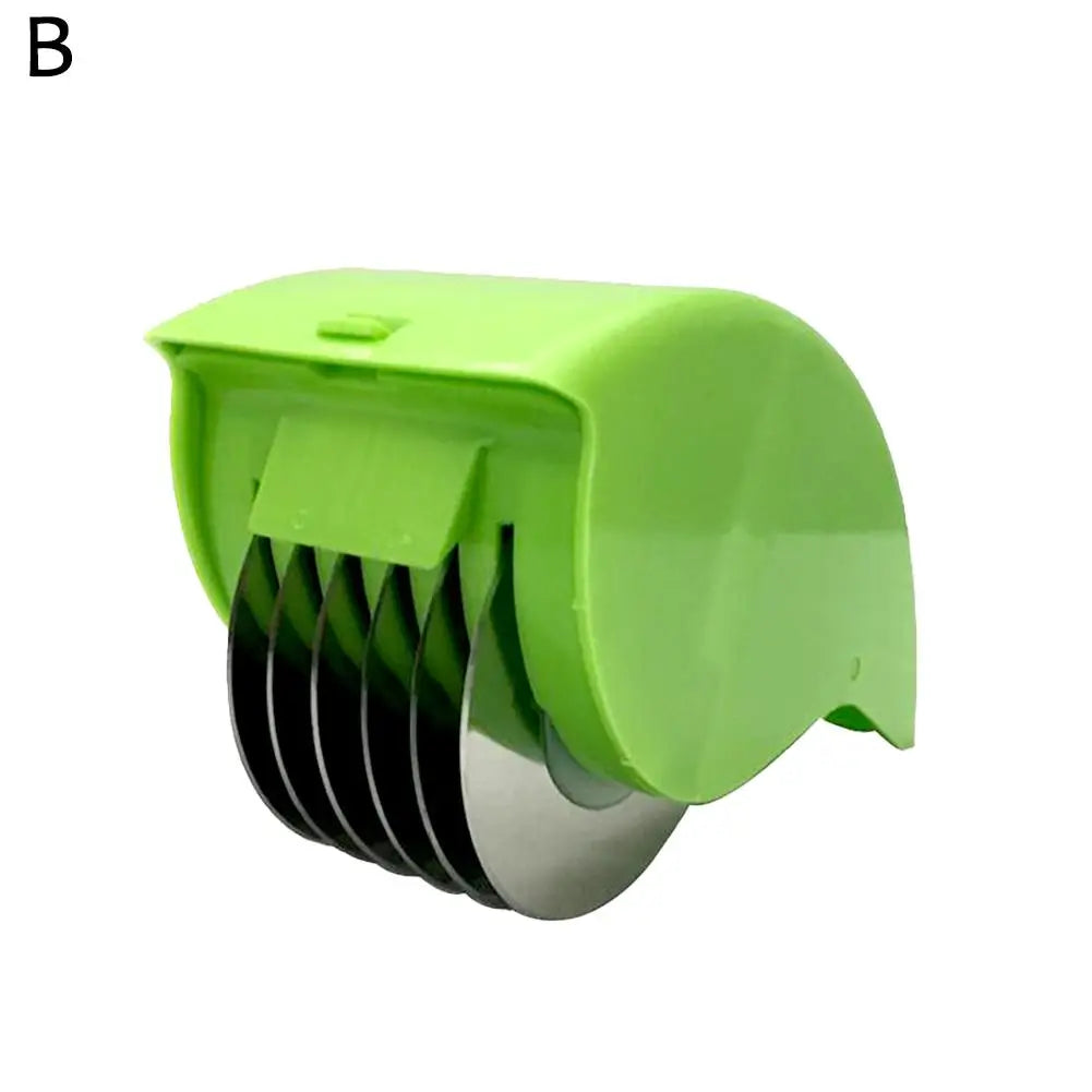 Herb Roller Mincer with 6 Blades - Green or Yellow Scallion Cutter - photo 7