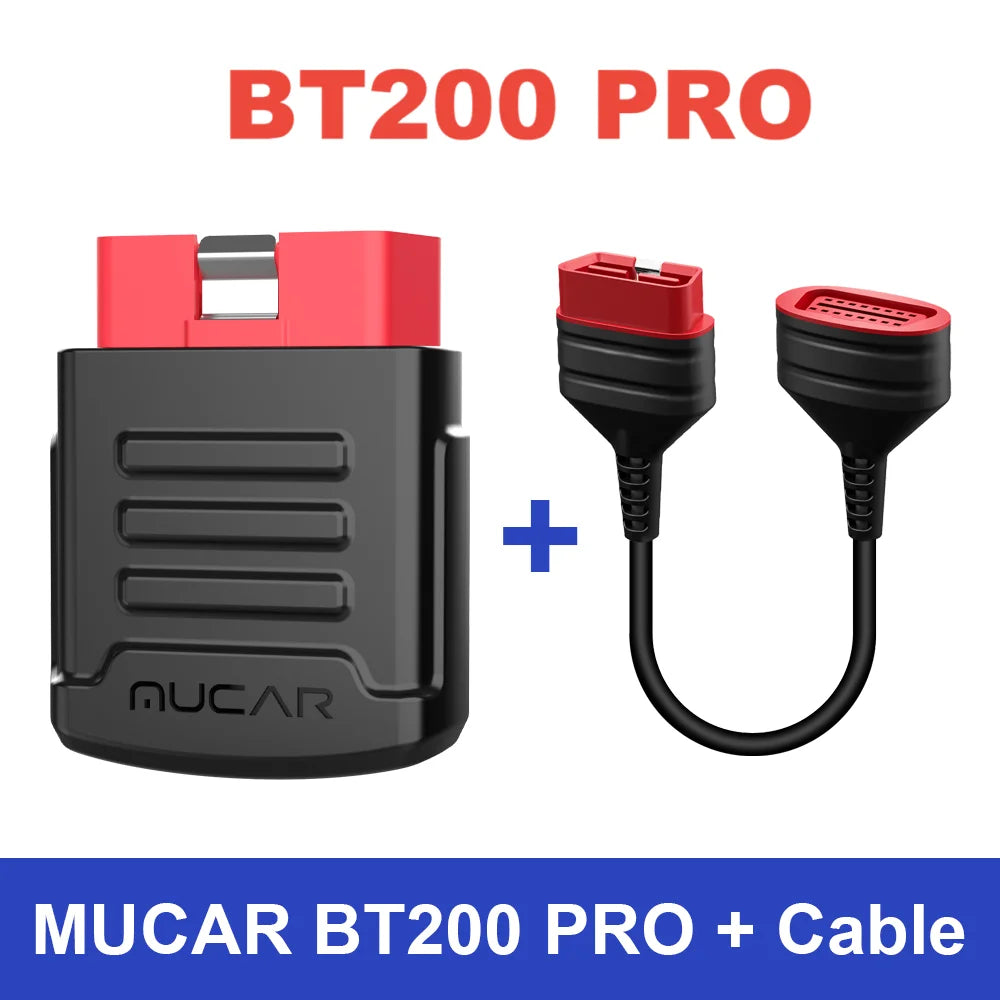 MUCAR BT200 Pro OBD2 Car Diagnostic Scanner with Full System Support