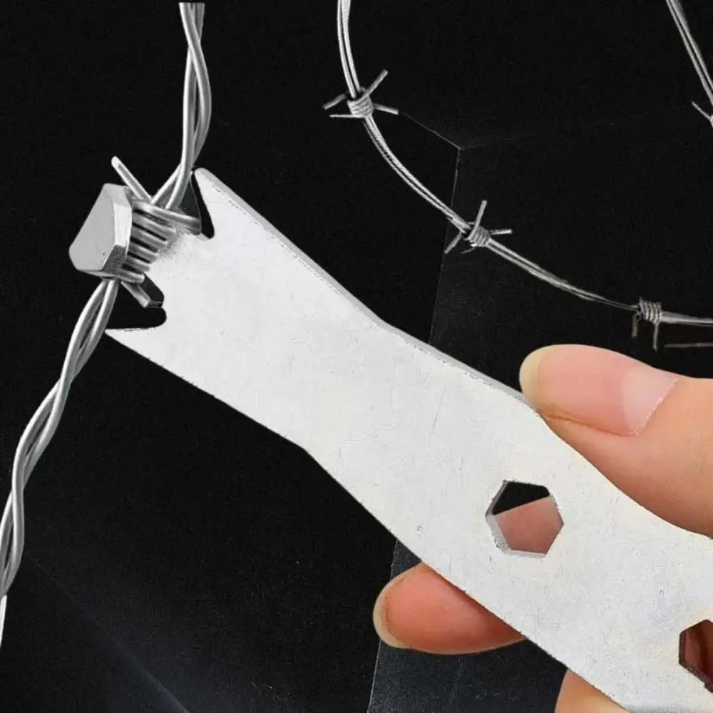 Stainless Steel Fence Wire Twister Heavy Duty Barb Binding Wire Tightener Multifunctional Tensioning Tool