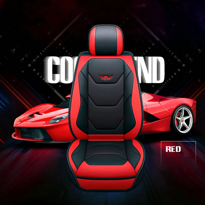 PU Leather Front Car Seat Cover, Universal Cushion Protector