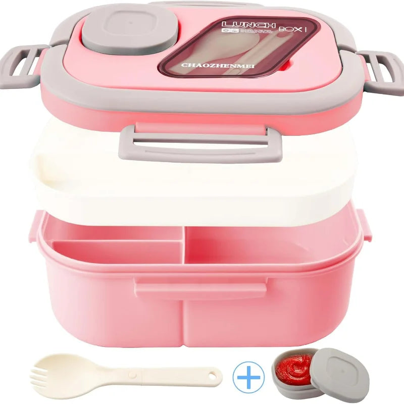 Adult Bento Lunch Box - 40oz 4 Compartment Meal Prep Box - photo 7