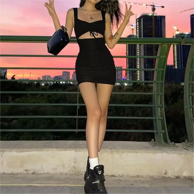 Women's Summer Sleeveless Sexy Mini Dress – Slim Fit Casual Club Dress | Multiple Colors & Sizes