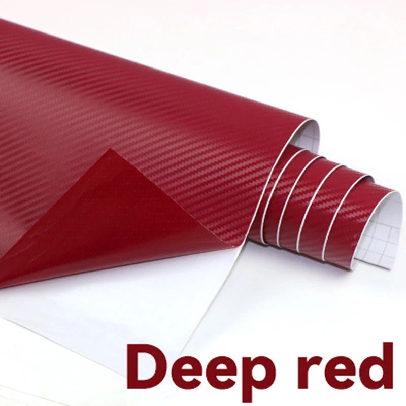 150cm Wide 3D Carbon Fiber Vinyl Film 3M Car Stickers Waterproof DIY Auto Vehicle Motorcycle Car Styling Wrap Roll Accessories