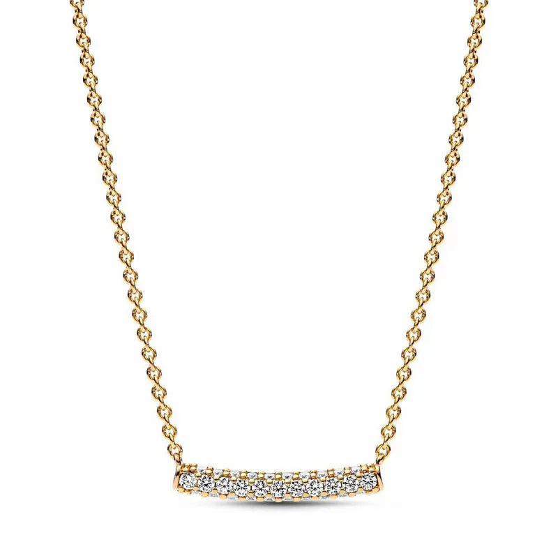 925 Silver Heart & Bow Necklace - Exquisite Women's Jewelry Gift