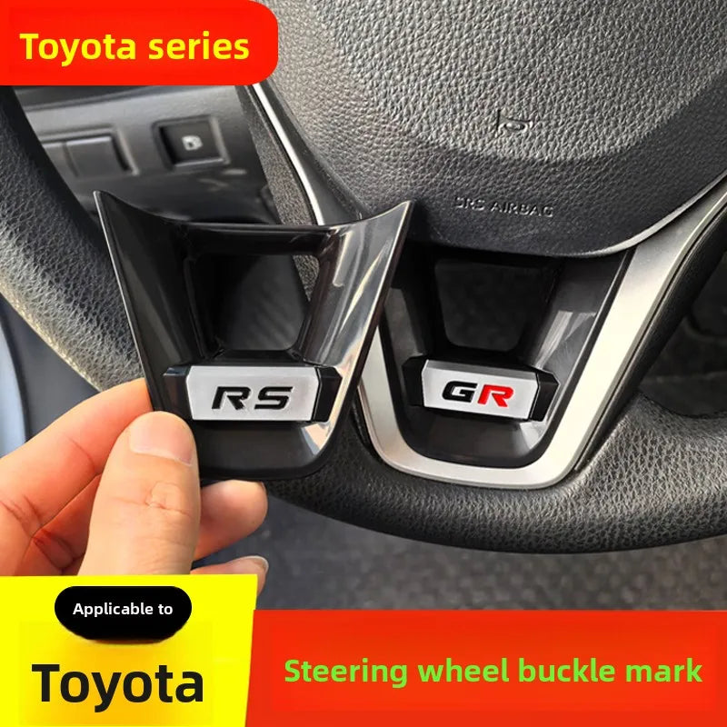 Applicable to Toyota Fronanda Corolla RAV4 Rongfang Wilanda Leiling steering wheel decorative frame modification sticker
