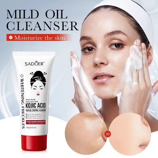 Kojic Acid Facial Cleanser — Brightening Foam Face Wash