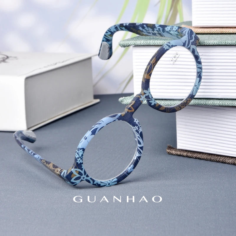 Vintage Round Reading Glasses – Lightweight Presbyopia Frames