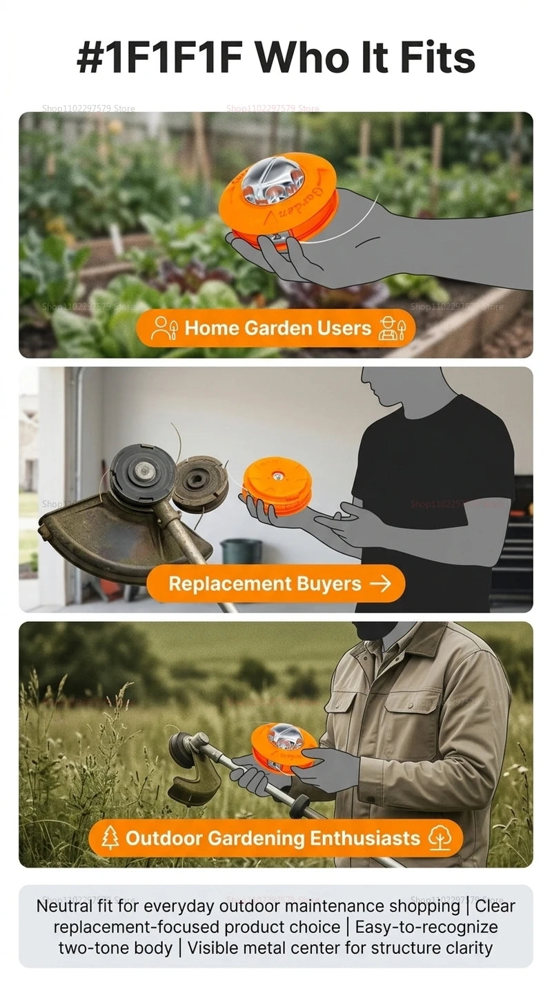 High-quality M10*1.25 automatic lawn mower head, suitable for most garden machinery hedge trimmers.