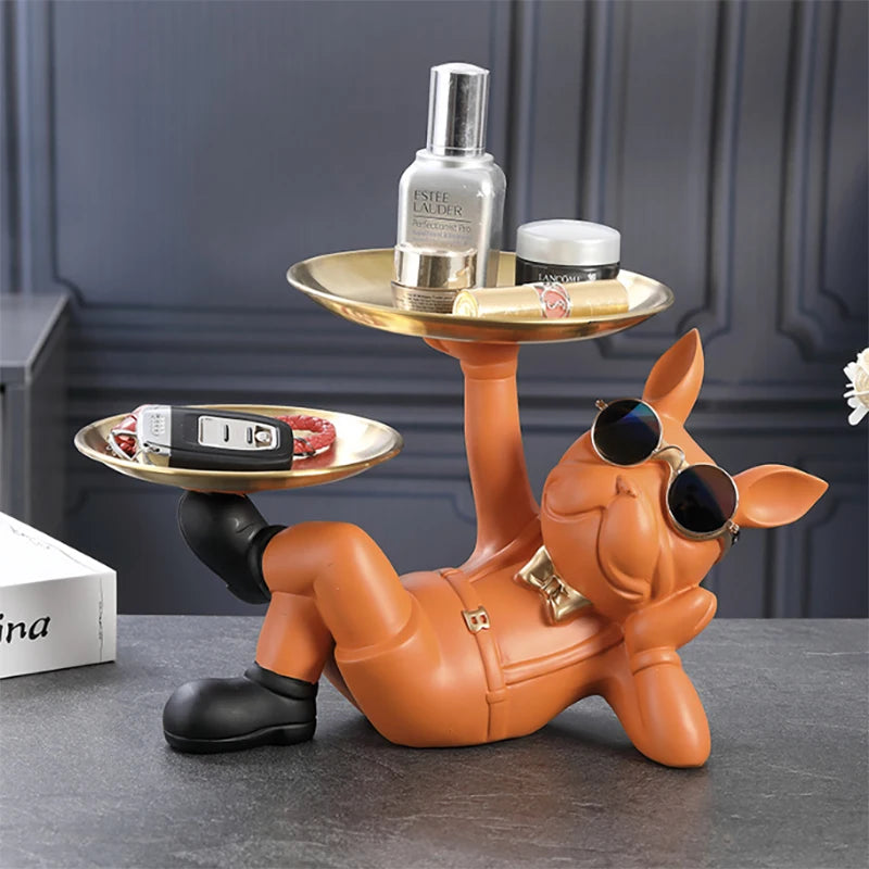 Bulldog Resin Figurine - Painted Dog Statue for Home Decor – photo 5