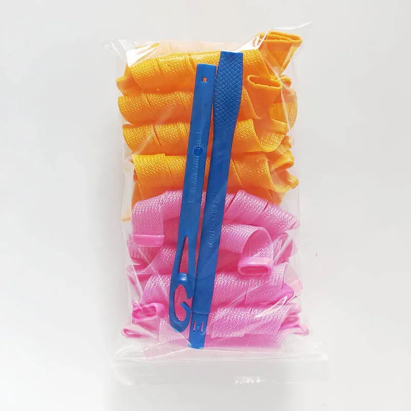 Heatless Hair Curler 10/12 pcs No Heat Hair Curls Ribbon Rollers Sleeping Soft Headband Hair Curlers Woman Hairs Styling Tools